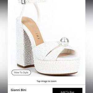 Gianni Bini : platform pearl heel